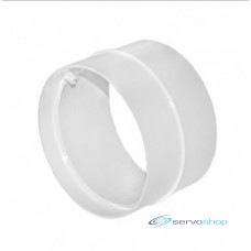 Apaļo kanālu savienojums plastmasas, Ø125mm
